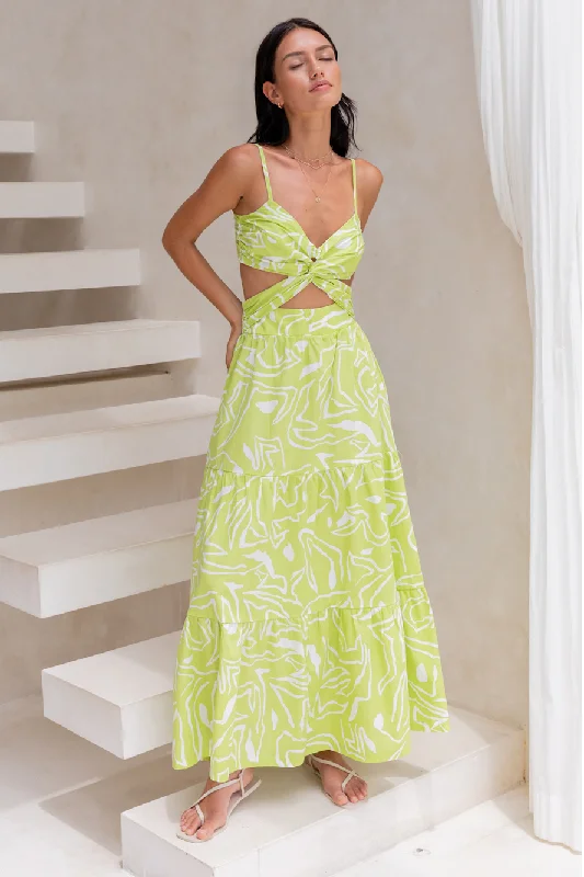 Over And Over Maxi Dress Green