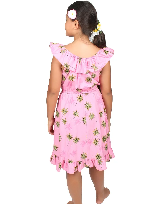 Girls Spanish Dress Palm Trees