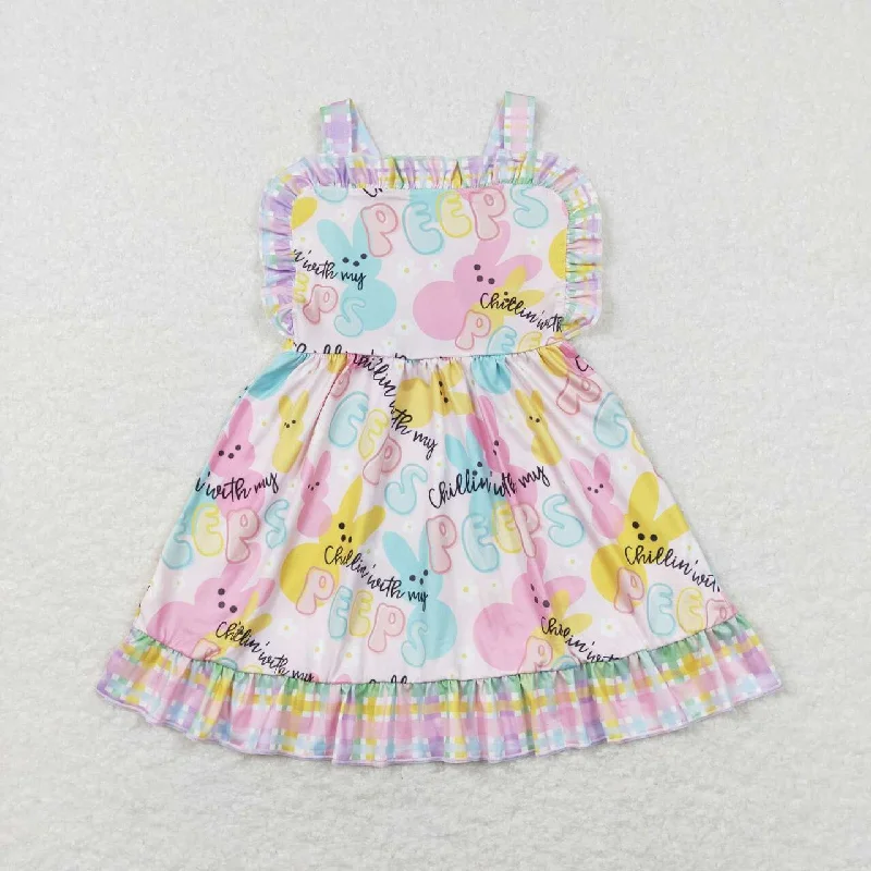 GSD0551 baby girl clothes girl bunny summer dress