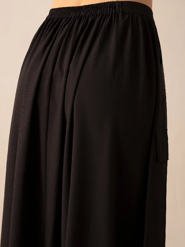 Black Parachute Skirt