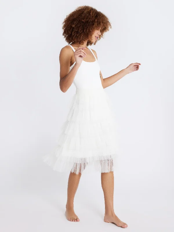 Pavlova Skirt in Pearl Tulle