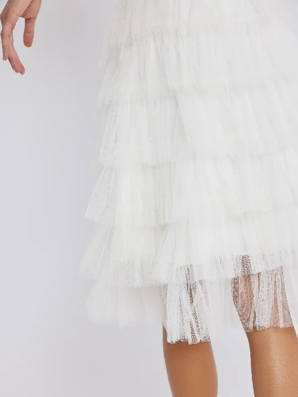 Pavlova Skirt in Pearl Tulle