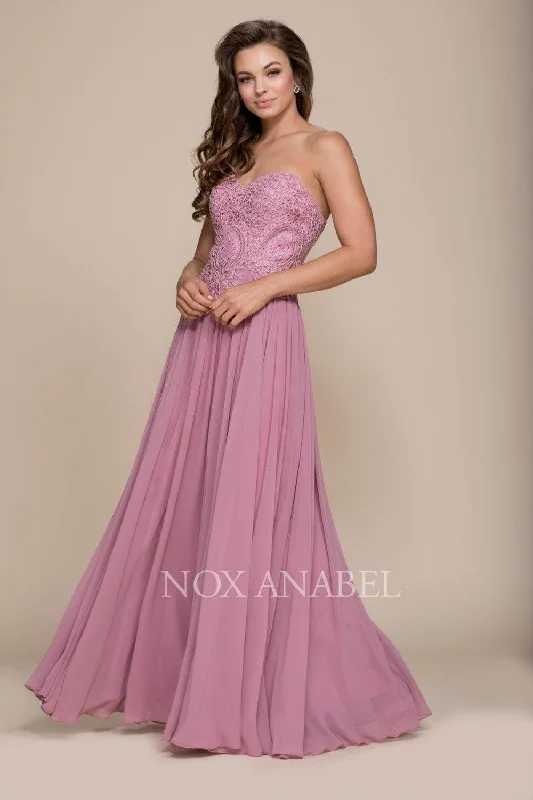 Huge Savings – Act Now!Long Strapless Sweetheart Corset Back Prom Dress Sale