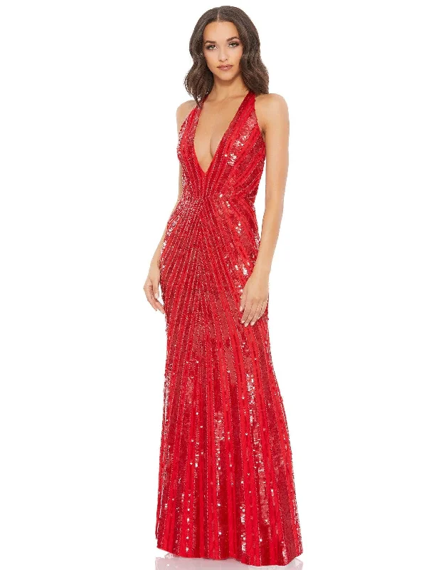 Incredible Savings Inside!Mac Duggal 93560 Prom Long Halter Formal Dress