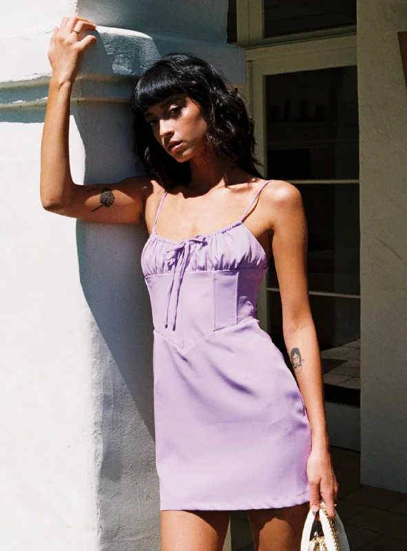Must-Have Deals Inside!Unforgettable Mini Dress Purple