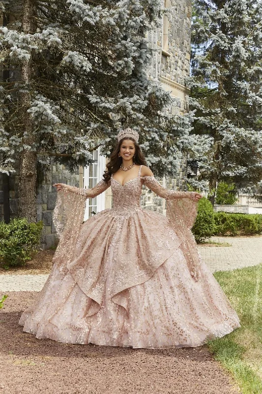 Seasonal Sale – Shop Now!Vizcaya by Morilee Rhinestone Crystal Beaded Quince Dress 89416