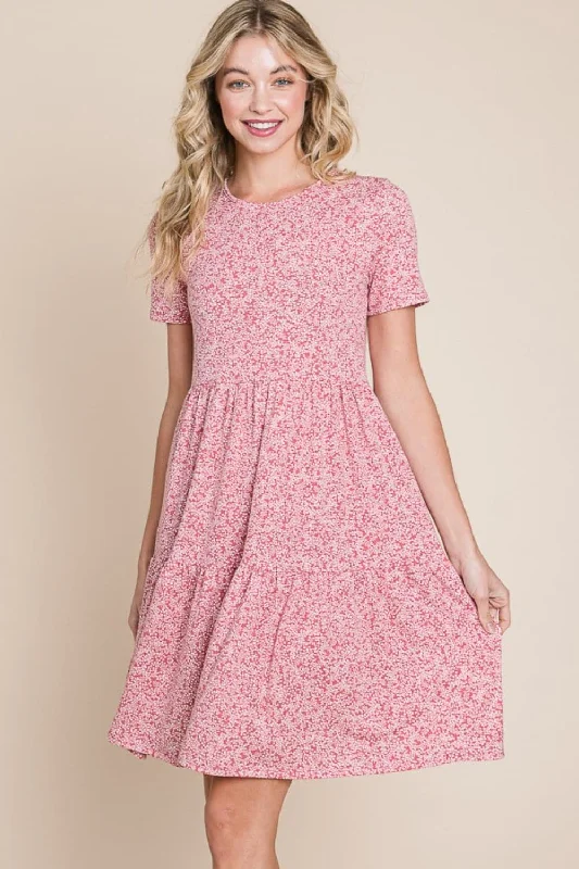 Limited Edition, Limited Price!BOMBOM playful mini dress, short sleeves