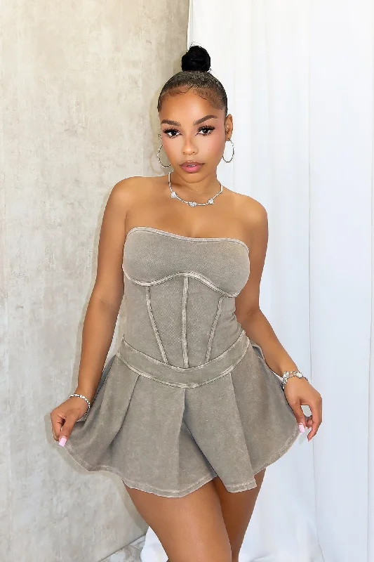 Flash Sale – Act Fast!Jenna Strapless Flare Mini Dress