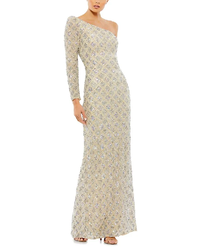 Get Ready to Save!Mac Duggal One-Shoulder Bodycon Gown