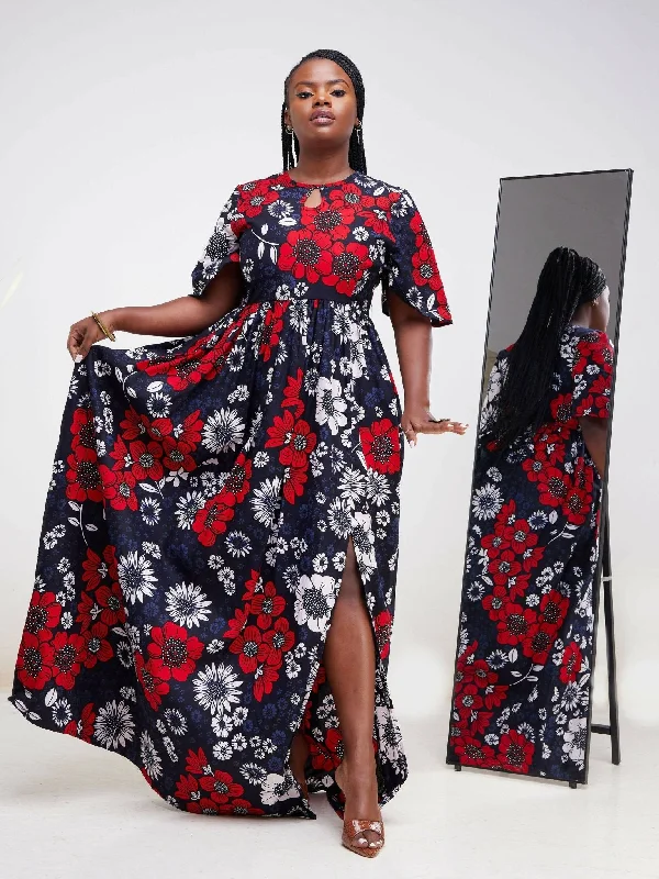 More Discounts, More Joy!Izulu Sagateisa Maxi Dress - Red