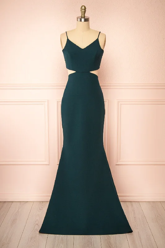 Exclusive Deals Just for You!Kamilla Green | Maxi Mermaid Dress w/ Cut-Outs