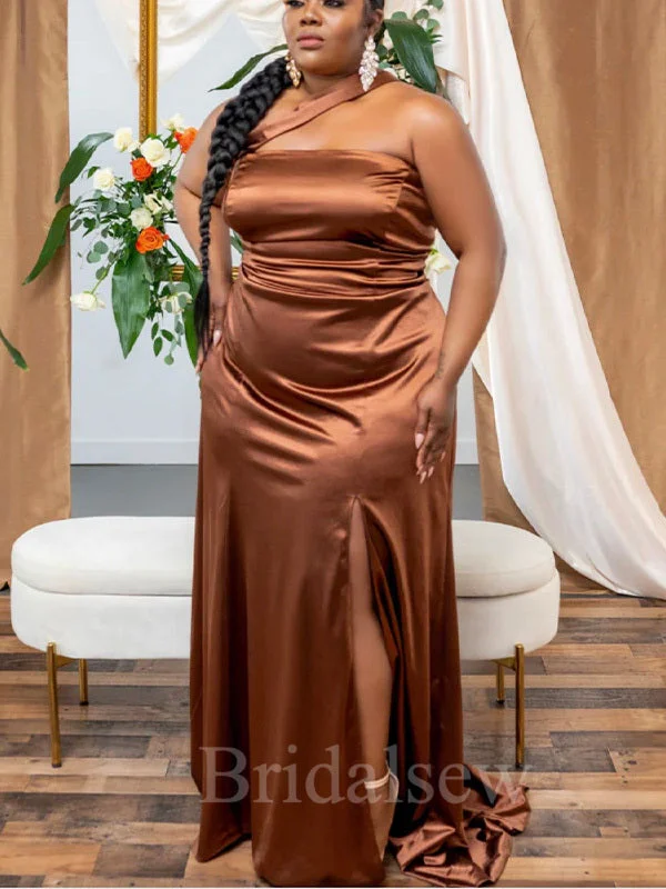 Unbeatable Prices!Chocolate Simple Slit Mermaid Plus Size Elegant Long Formal Bridesmaid Dresses BD180 Unbeatable Prices!Chocolate Simple Slit Mermaid Plus Size Elegant Long Formal Bridesmaid Dresses BD180