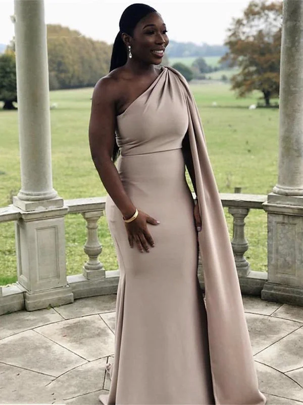 Limited Edition, Limited Price!Mermaid One Shoulder Satin Modest Wedding Guest Dresses, Long Formal Bridesmaid Dresses BD193 Limited Edition, Limited Price!Mermaid One Shoulder Satin Modest Wedding Guest Dresses, Long Formal Bridesmaid Dresses BD193