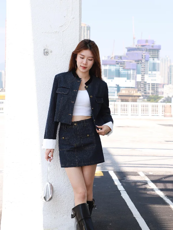 Your Chance to Save is Now!Palace Denim Skirt & Jacket Set