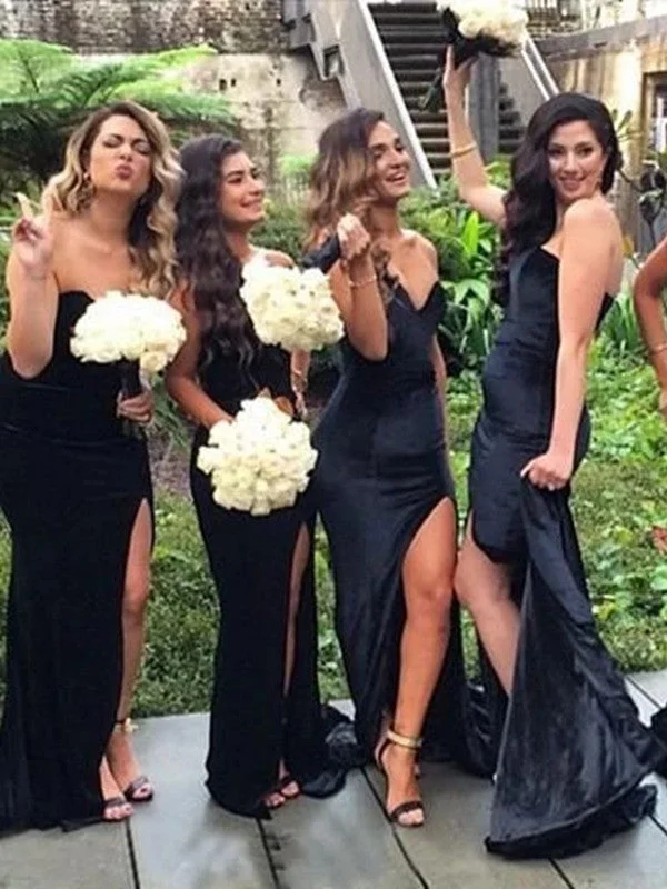 More Discounts, More Joy!Strapless Long Bridesmaid Dresses, Popular Mermaid 2020 Bridesmaid Dresses