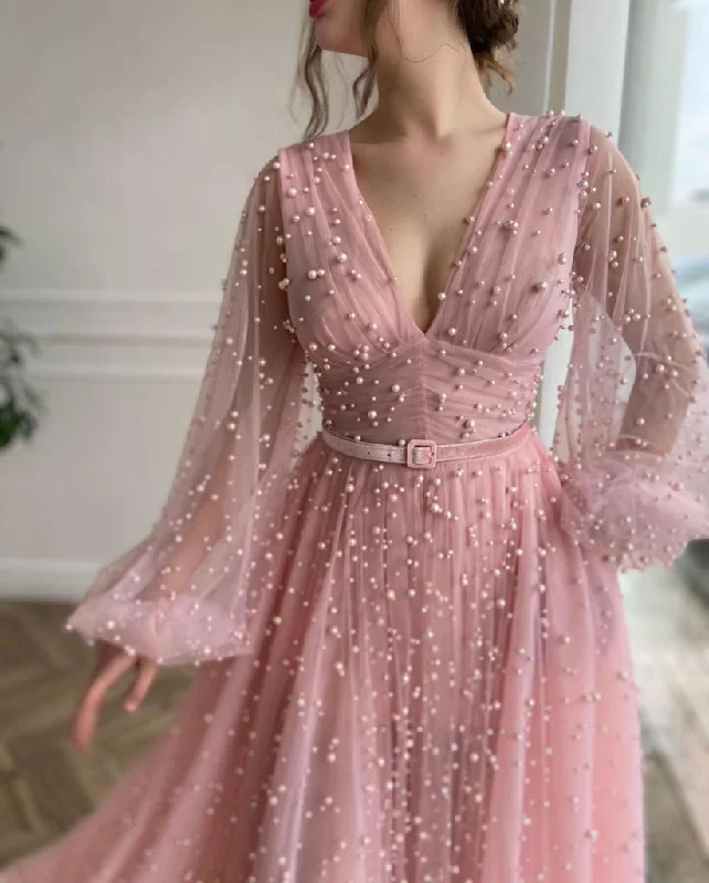 Don’t Wait – Deals Won’t Last!Mimosa Beaded Pink Gown