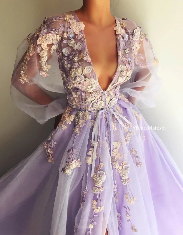 Your Chance to Save is Now!Nina Lilac Blooming Gown