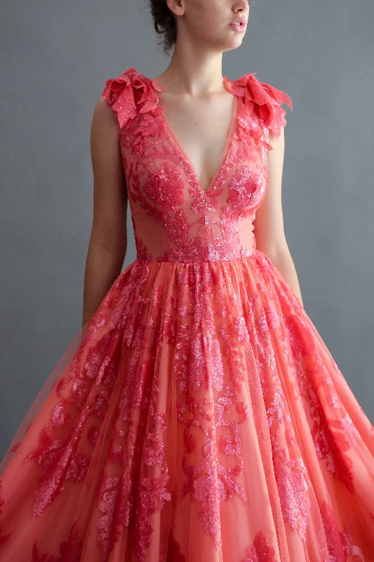 One Day Only – Huge Savings!Pretty French Rose Gown